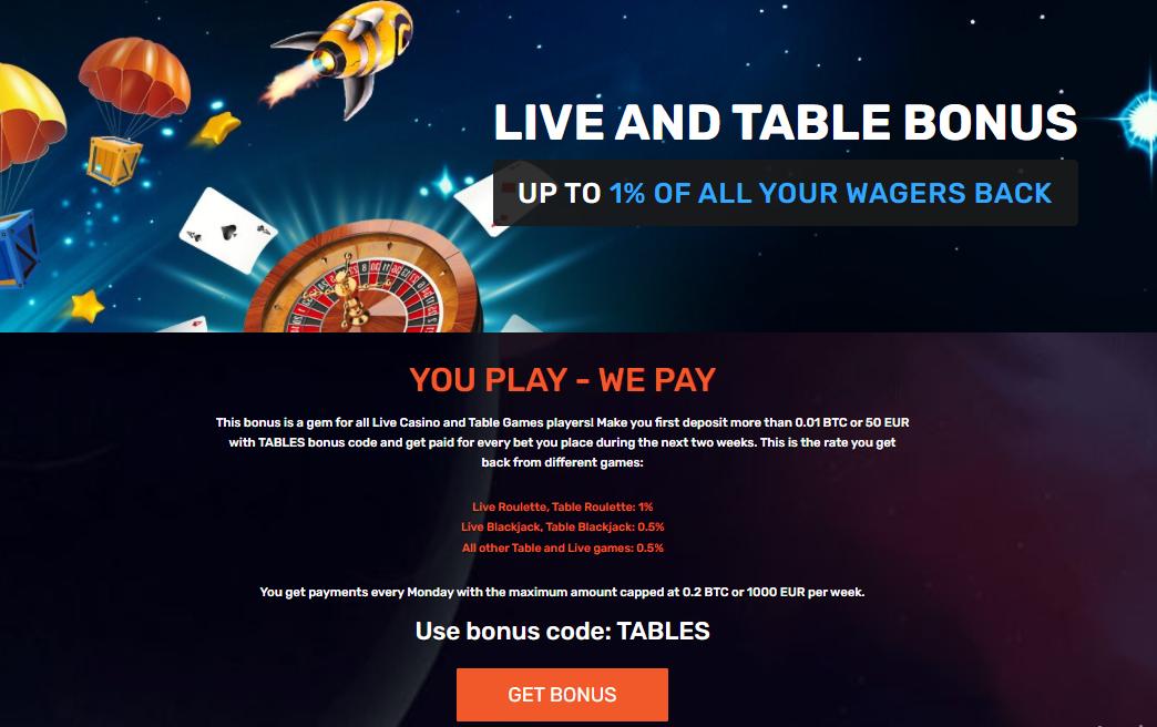 winz live and table bonus terms screenshot