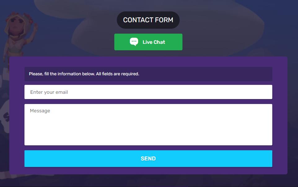 bitcoincasino.io contact form