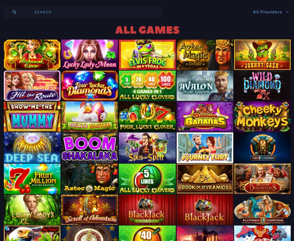 bitcoincasino.us games selection