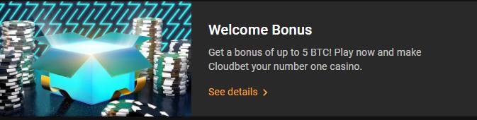 cloudbet casino welcome bonus