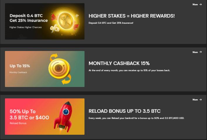 fortunejack casino promotions screenshot