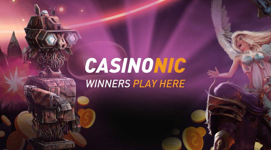 Casinonic matches your first five deposits up to A$1800 total