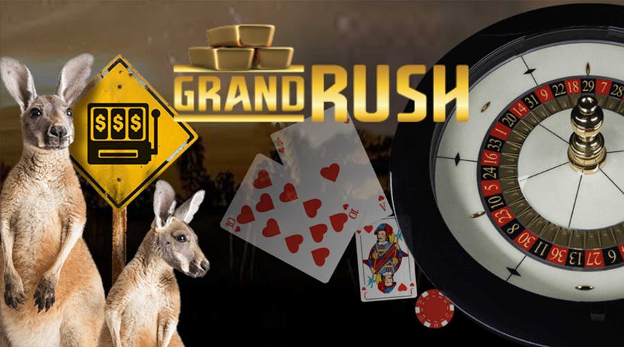 Grand Rush online casino features welcome bonus for beginners