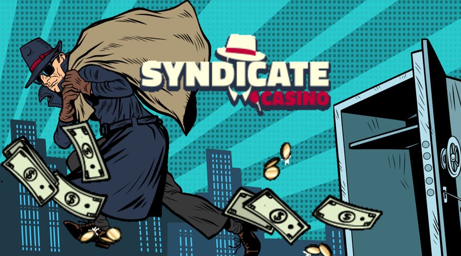 Syndicate Casino offers a 125% welcome bonus + 200 free spins