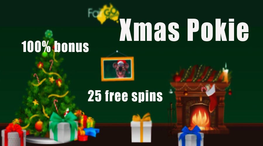 Xmas Pokie from the Fair Go Casino: 100% bonus + free spins