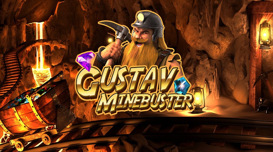 Find precious stones and treasure with the new slot Gustav Minebuster