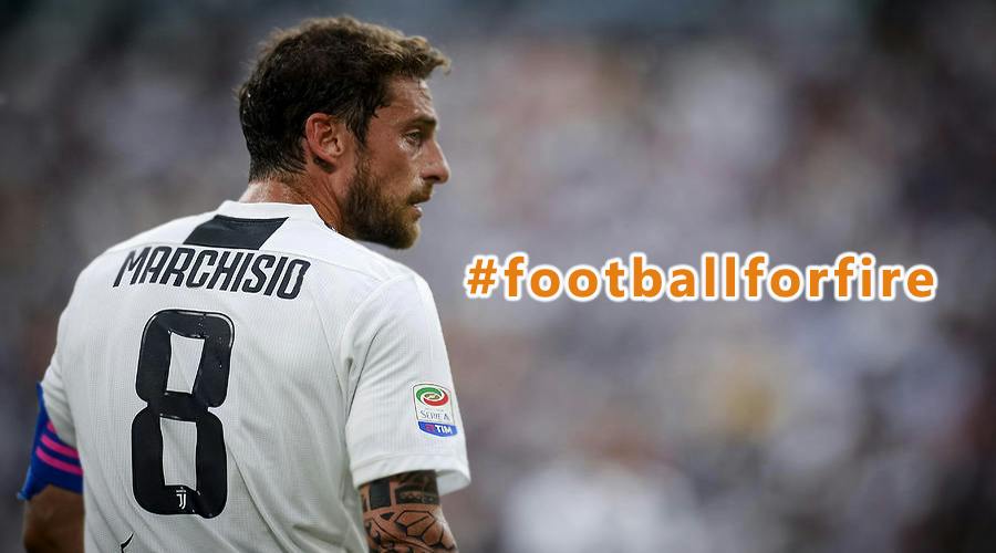 Former Juventus captain Claudio Marchisio will take part in the Football For Fires match