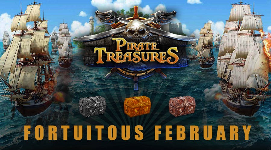 Every day Winward casino offers Pirate Treasures chest