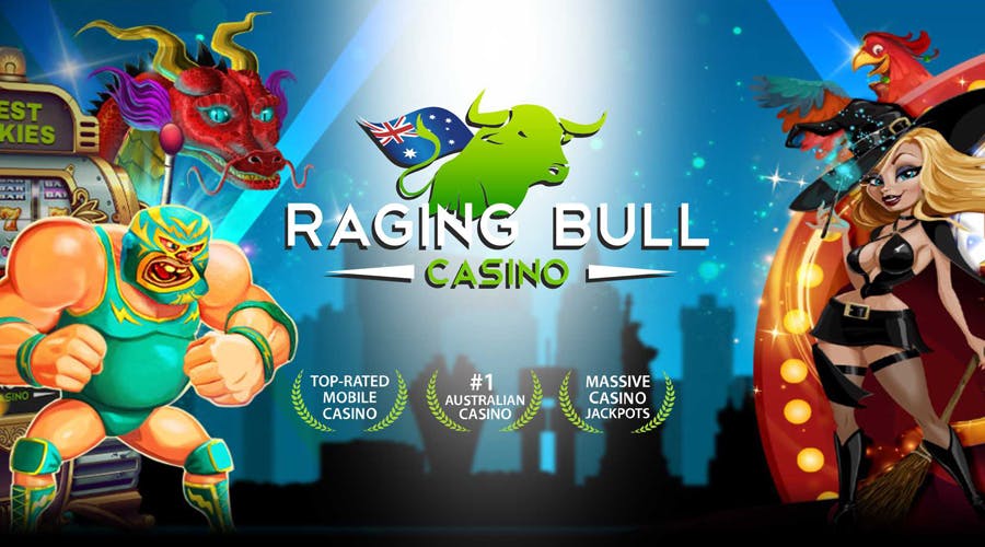 Raging Bull online casino offers 350% welcome bonus + 50 free spins