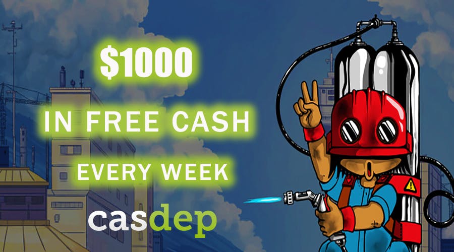 Compete for wager free $1000 with Casdep casino every week