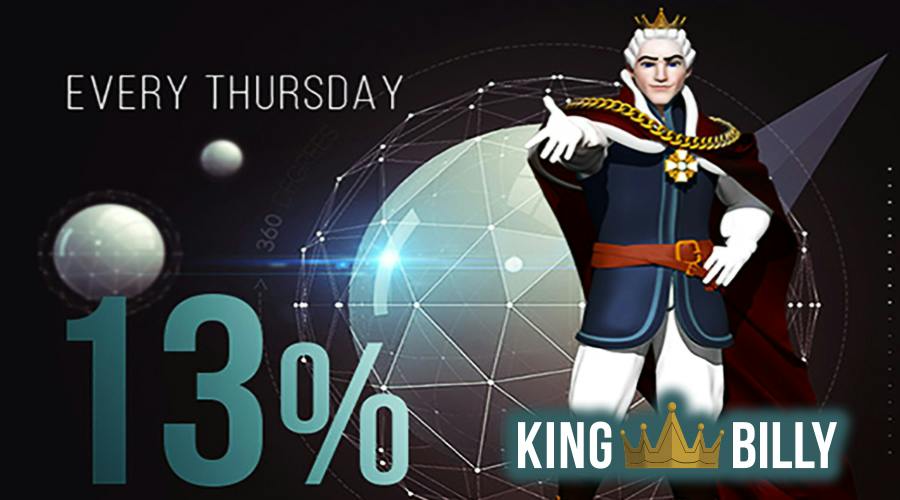 King Billy rewards its loyal family with Thursday cashback up to 13%