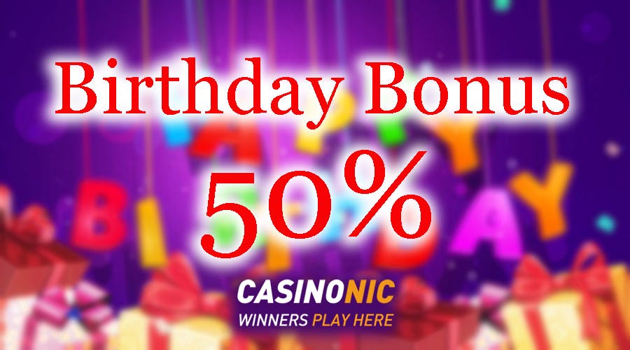 The Casinonic online casino plays happy birthday to you